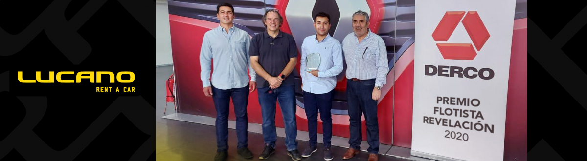 Lucano Rent a Car recibió el premio al “Flotista Revelación 2020” de DERCO