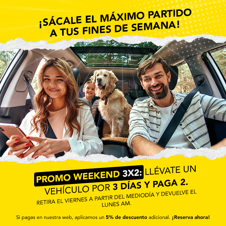 DISFRUTA DE TUS FINDES CON LA PROMO WEEKEND 3×2