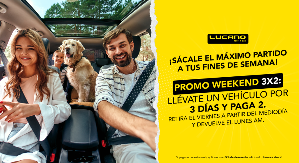 DISFRUTA DE TUS FINDES CON LA PROMO WEEKEND 3x2